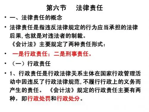 第六节法律责任