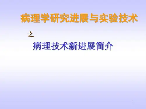 病理学研究进展与实验技术共85页