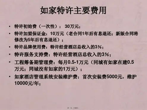如家快捷酒店——特许经营手册