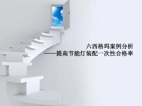 六西格玛案例分析