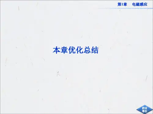 2013年鲁科版物理选修3-2全册精品课件 第1章本章优化总结