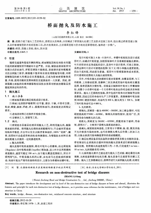 桥面抛丸及防水施工