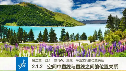 2018版人教A版高中数学必修二同步学习课件:第二章 点、直线、平面之间的位置关系2.1.2