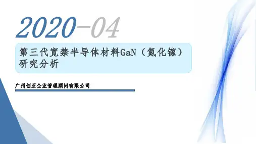第三代宽禁半导体材料GaN(氮化镓)研究分析