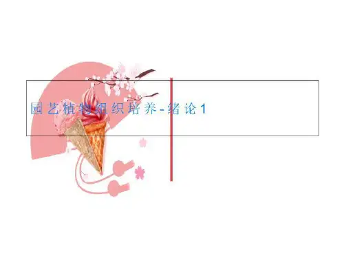 园艺植物组织培养-绪论1