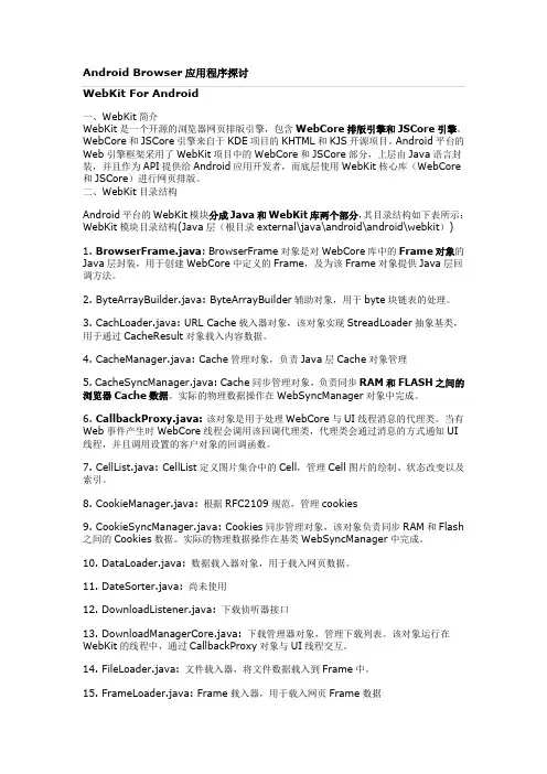 WebKit For Android