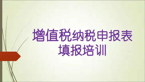 一般纳税人申报培训