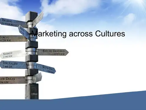 Marketing across Cultures