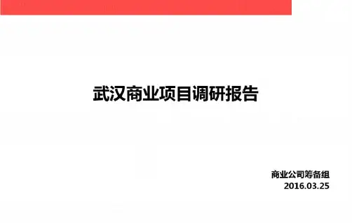 武汉商业项目调研报告楚河汉街武汉天地