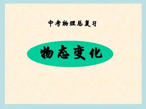 中考总复习物态变化专题(ppt课件)