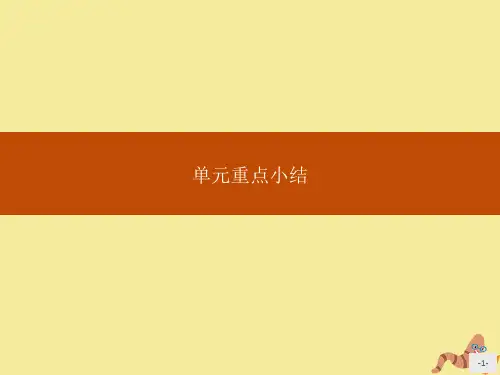 2020新教材高中英语Unit1Foodforthought单元重点小结课件外研版第二册