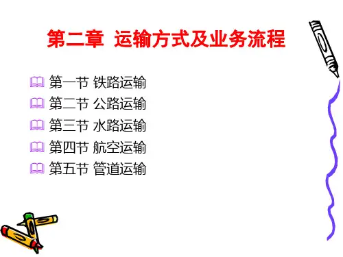 第二章 运输方式及业务流程