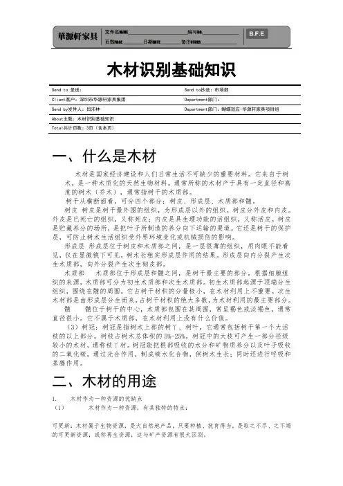 [课程辅助资料]木材识别基础知识汇编