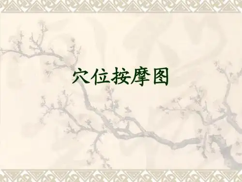 穴位按摩图