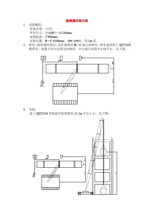 除氧器吊装方案