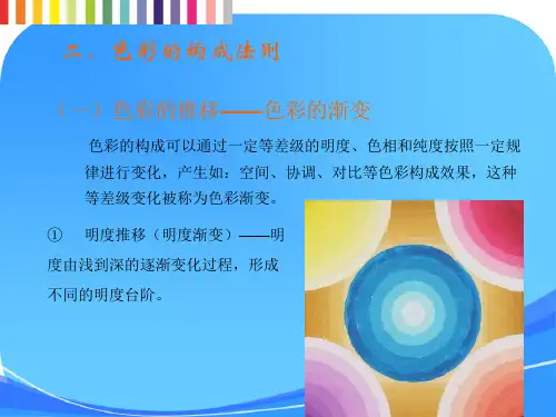 色彩构成---色彩推移