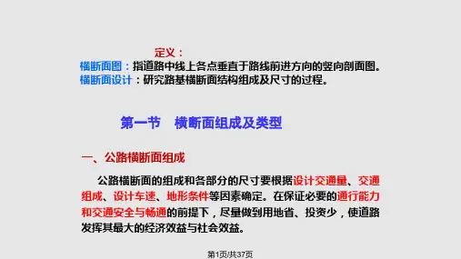 横断面设计文档PPT课件