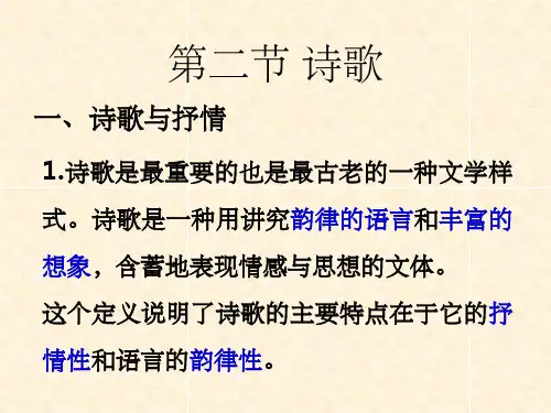 诗歌PPT精品文档