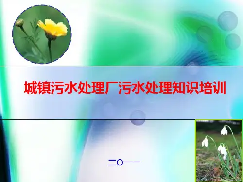 污水处理知识培训PPT课件