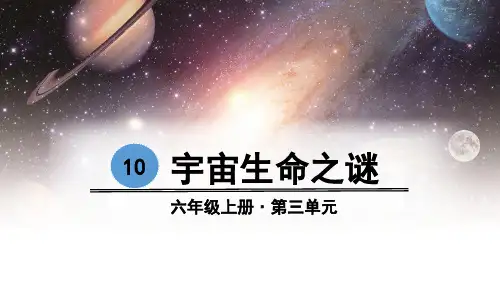 部编版六年级语文上册第10课《宇宙生命之谜》精品教学课件