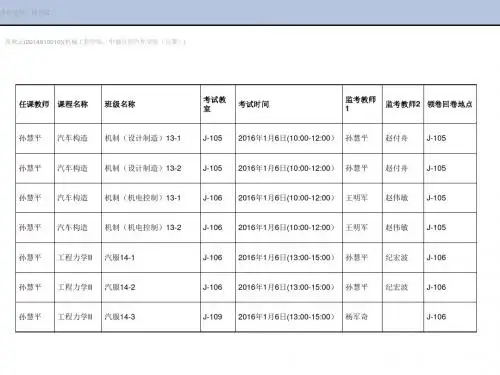 汽车车身的基本结构培训课件(共74张PPT)