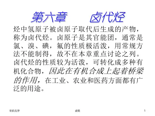 第六章 卤代烃剖析