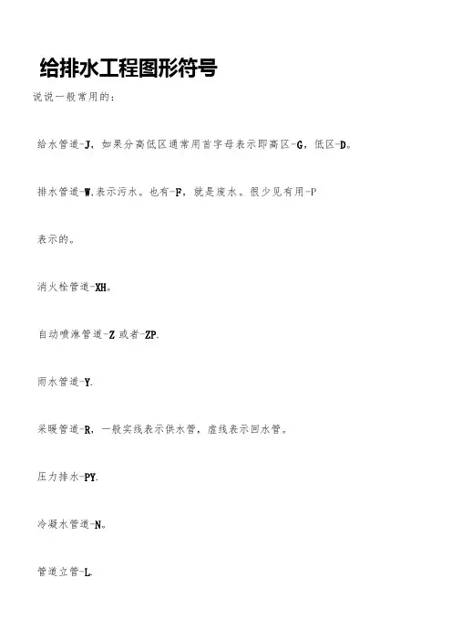 给排水工程图例符号 2