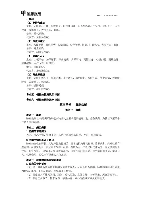2018年中医执业医师综合笔试知识点(112)