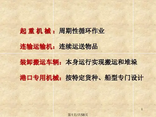 港口机械港口机械绪论PPT课件