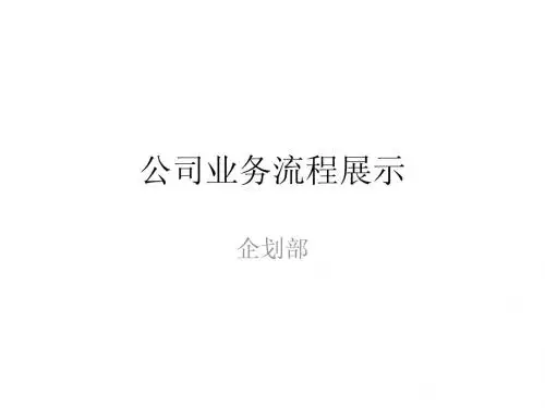 公司业务流程展示