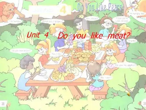 小学英语外研版(三年级起点)+三年级下册unit+4+Do++you++like++meat课件