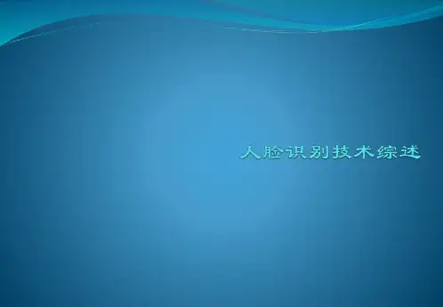 补充-人脸识别技术综述PPT课件