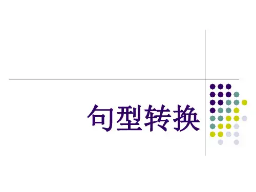句型转换ppt