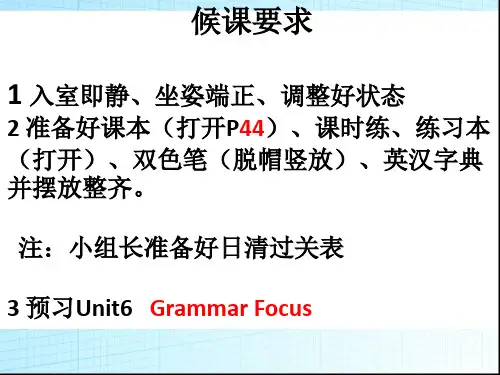 九年级英语Unit 6 Grammar