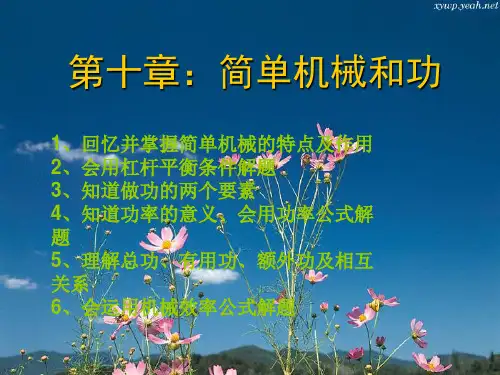 苏科版物理九年级上册-九年级物理上册《第十章 简单机械》课件