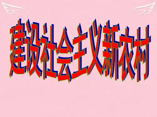 建设社会主义新农村 新课标 人教版