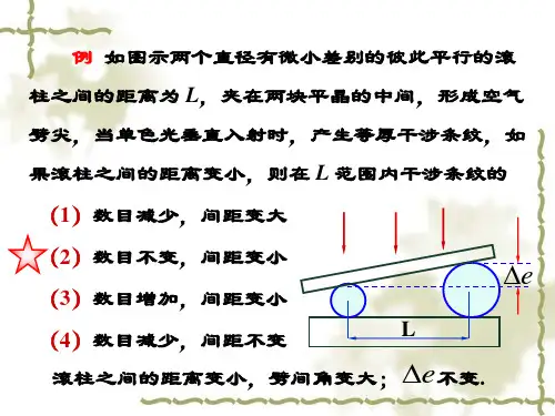 波动光学习题课选讲例题