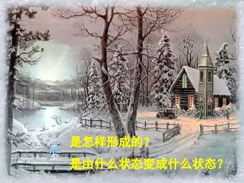 初中物理八年级上册课件ppt升华和凝华(两篇)