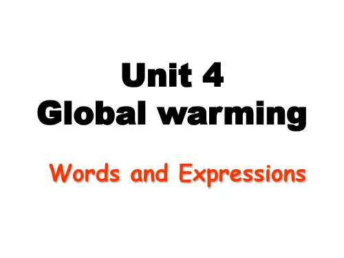 BOOK6 UNIT4 WORDS选修6第四单元词汇课件