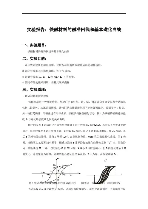 12铁磁材料的磁滞回线和基本磁化曲线
