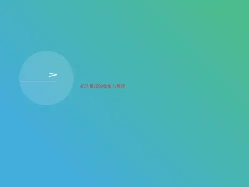 统计数据的收集讲义与整理