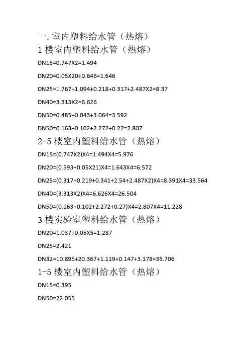 定额说明书