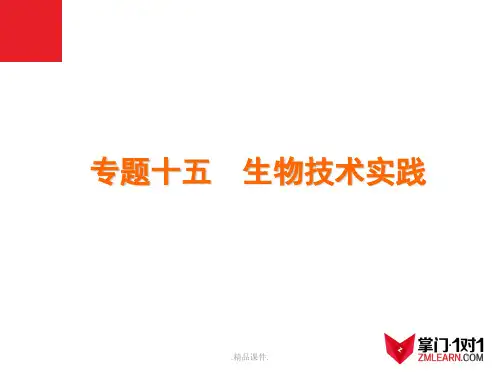 2014届高考生物二轮复习：专题15 生物技术实践定稿.ppt