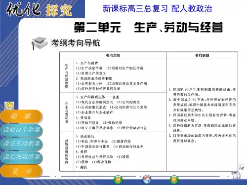 高中政治必修一--4课79页PPT