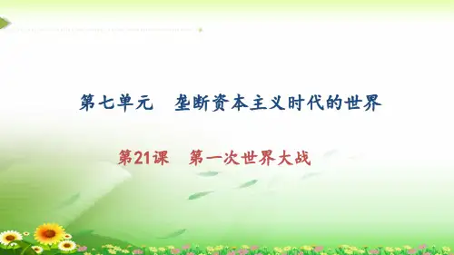 《第一次世界大战》练习题