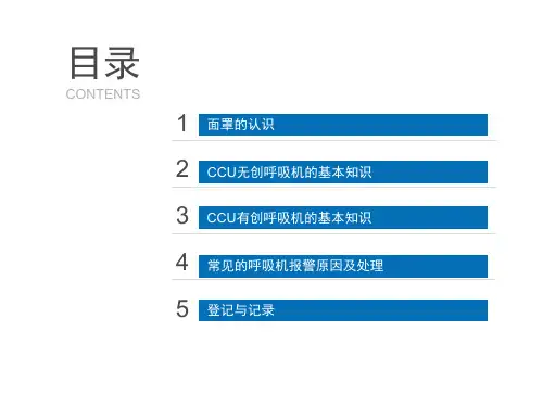 呼吸机的基本知识ppt课件