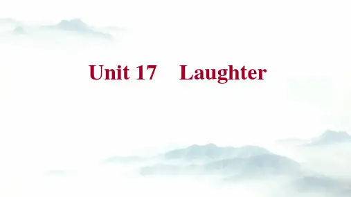 高考英语复习北师大版课本同步课件：选修6 Unit17  Laughter