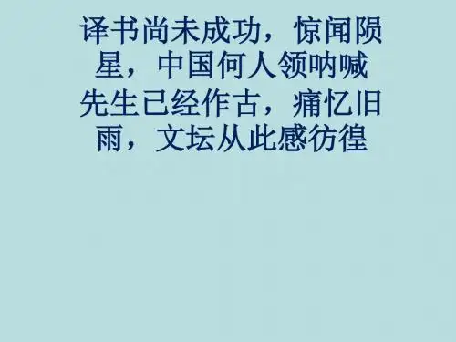 《记念刘和珍君》ppt课件