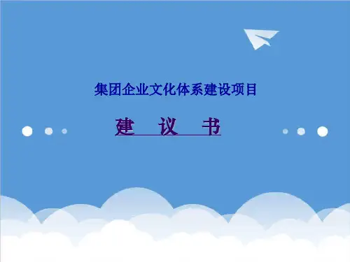 企业文化-某集团企业文化项目建议书1 精品