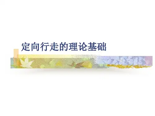 定向行走的理论基础1